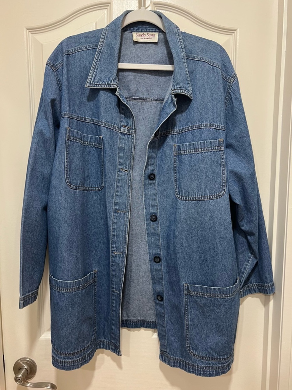 Simply Susan Denim Button-Down Jacket - Picture 6 of 6